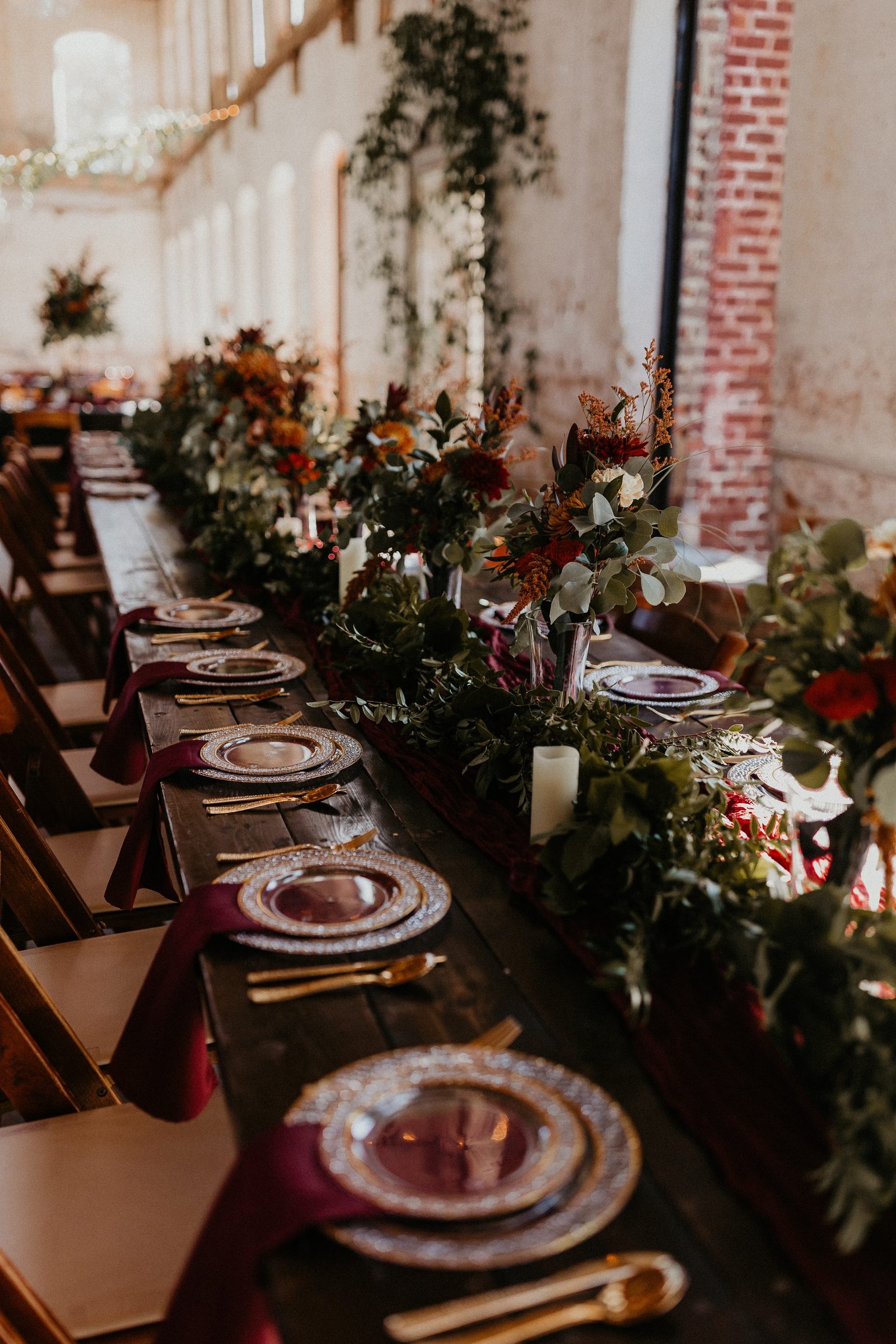 A Saddle House celebration set and styled — a long table dressed for guests under warm light